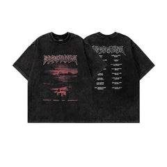 Distressed Sunset Graphic T-shirt