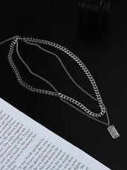 Double Cuban Chain Necklace
