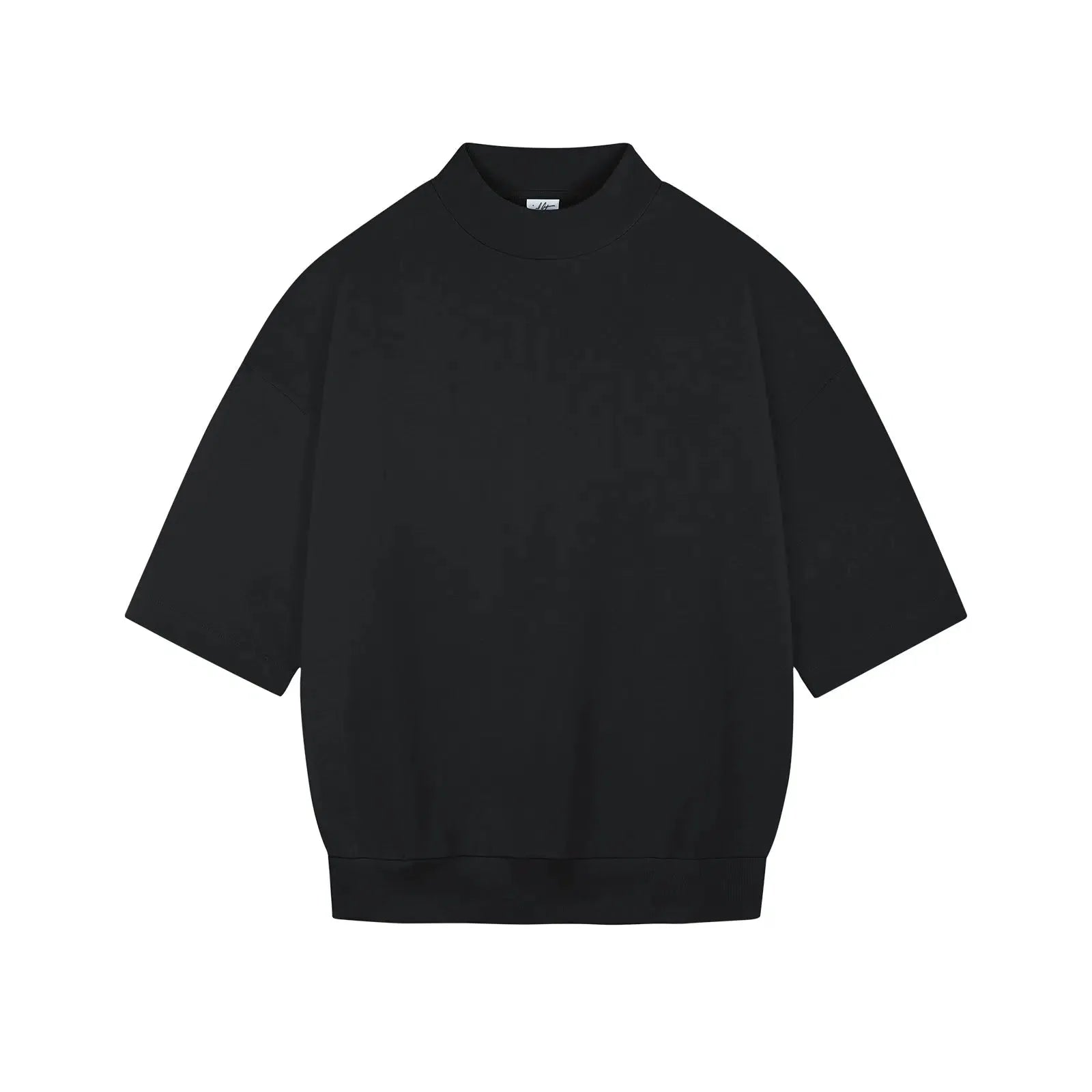 Drop Shoulder Half Turtleneck T-shirt