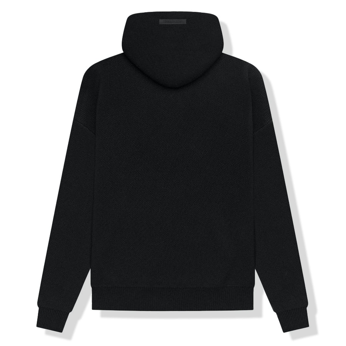 Fear Of God Essentials Black Knit Hoodie
