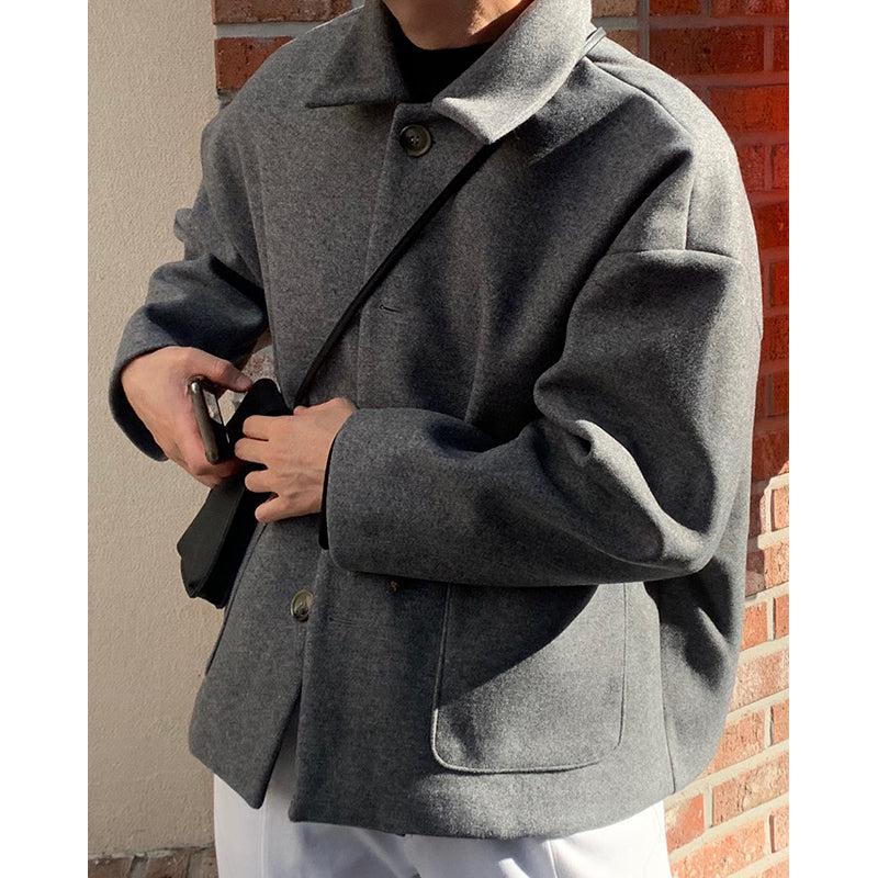 Grey Lapel Jacket