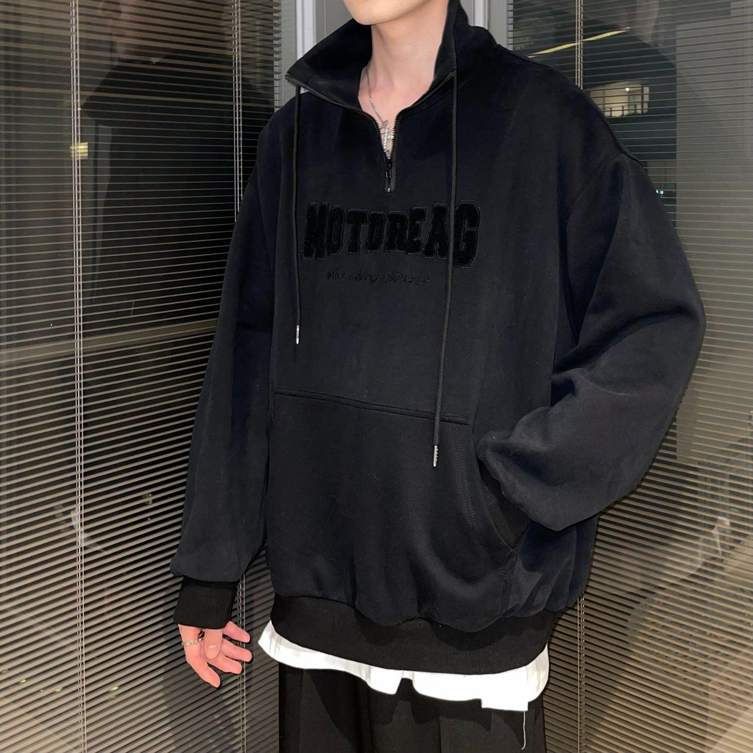 Half Turtleneck Oversized Sweatshirt
