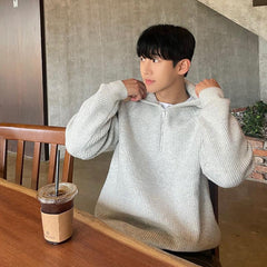 Half Zip Hooded Sweater