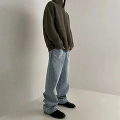 Hooded Thickened Knitted Sweatshirt