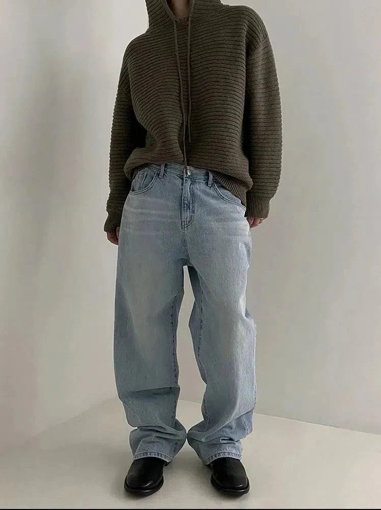 Hooded Thickened Knitted Sweatshirt
