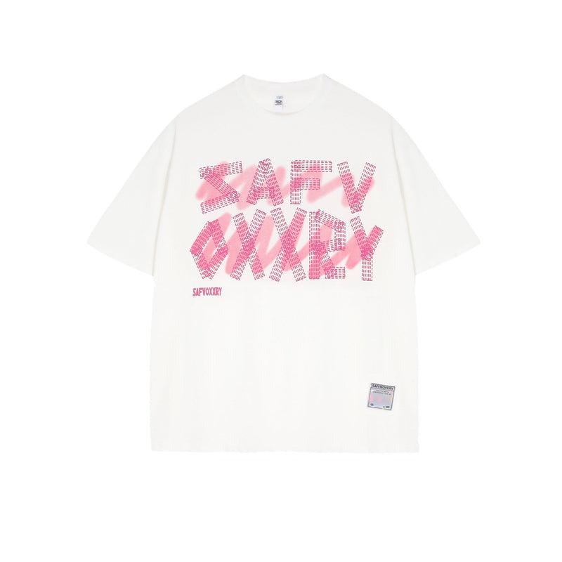 Letter Printing Round Neck T-shirt