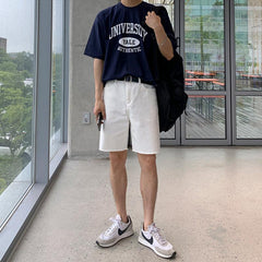 Letter Printing Half-Sleeved T-Shirt