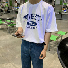 Letter Printing Half-Sleeved T-Shirt