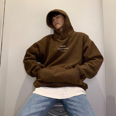 Loose Hooded Sweatshirt