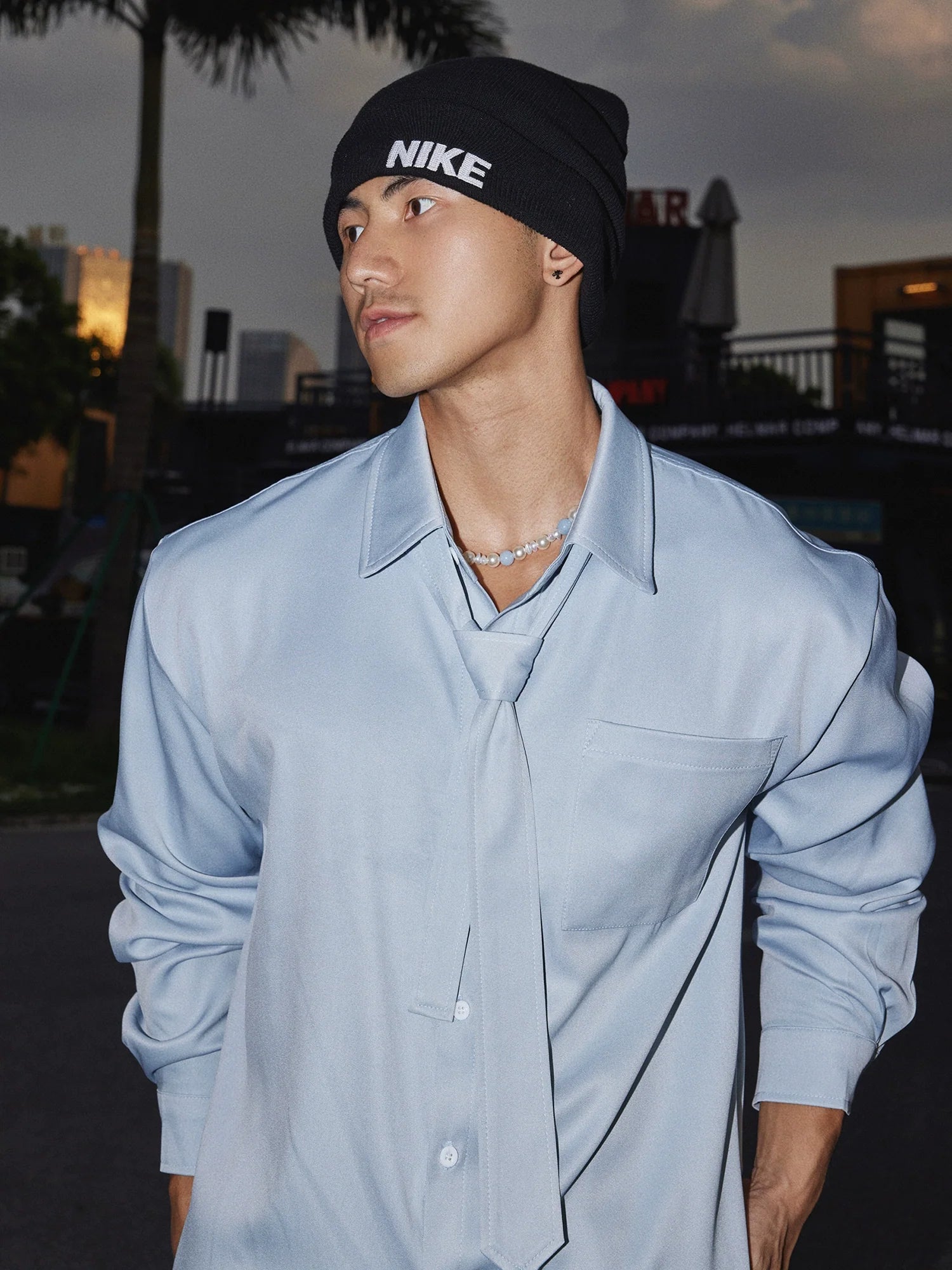 Solid Color Basic Long Sleeve Shirt