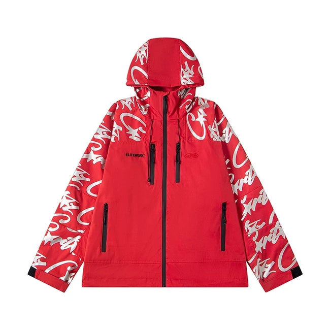 Corteiz Devil's Island Stormtrooper Waterproof Jacket Red Hover Image