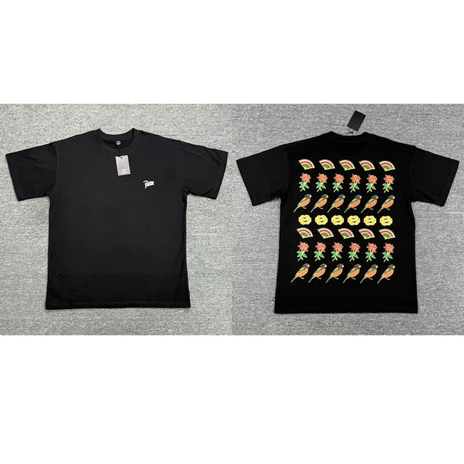 Patta Stacked Fruit Graphic Black Short Sleeve T-shirt Unisex Hover Image