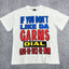 Corteiz Authentic Oval Logo T-Shirt – White/Blue & Yellow