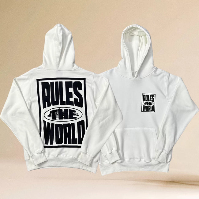 Corteiz "Rules The World" (RTW) Heavyweight Hoodie white Hover Image