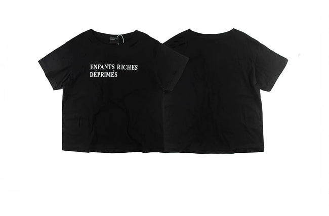 Enfants Riches Déprimés Distressed Logo Black Tee Hover Image