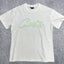 Mint Green Accent Star-Logo Graphic Tee - White & Green Streetwear T-Shirt