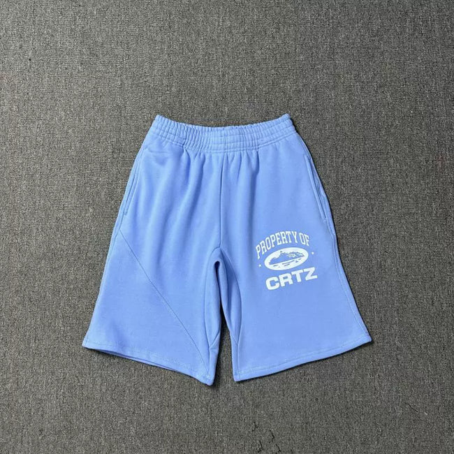 Corteiz "Property of CRTZ" Heavyweight Shorts blue Hover Image