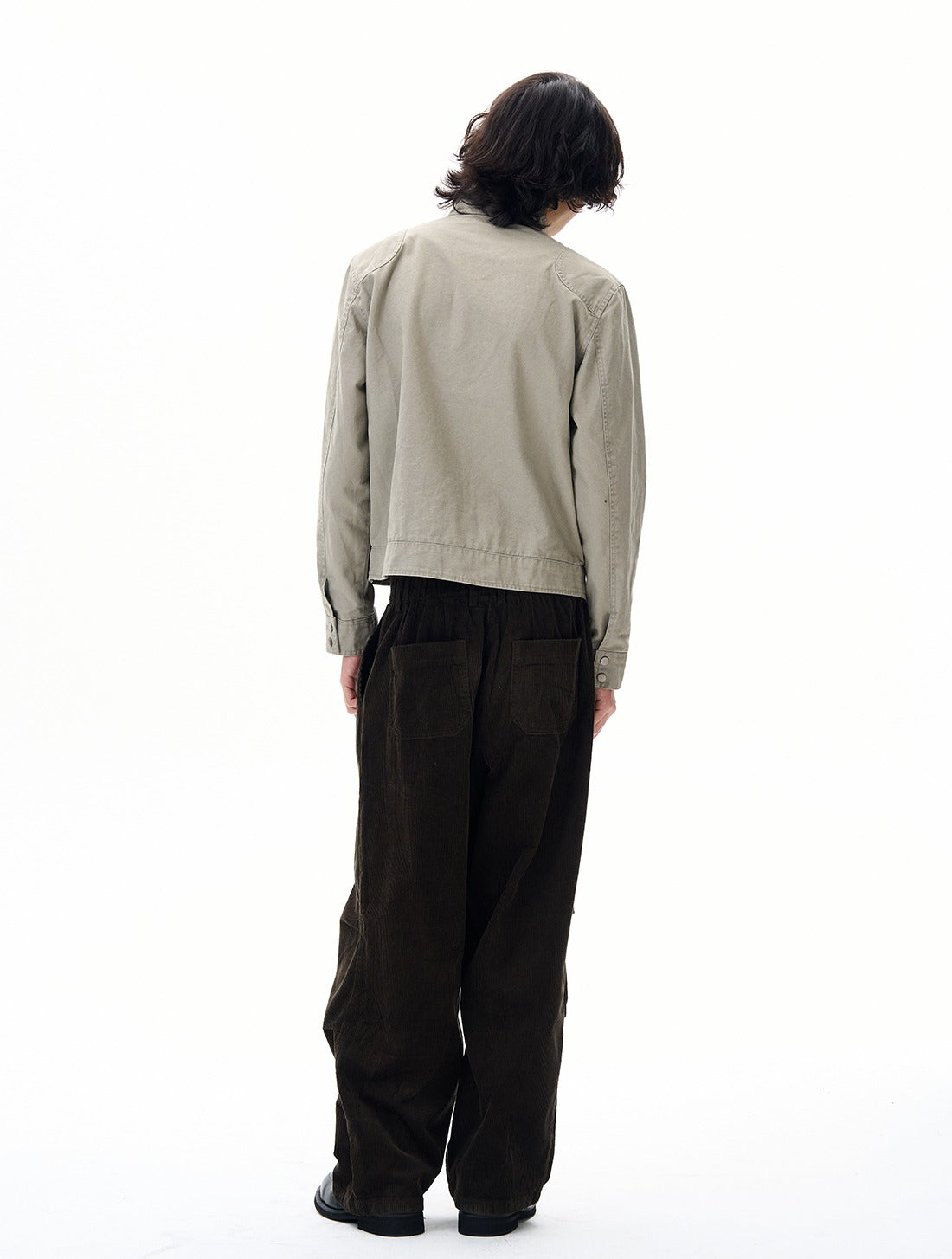 Aircraft Button Short Work Jacket