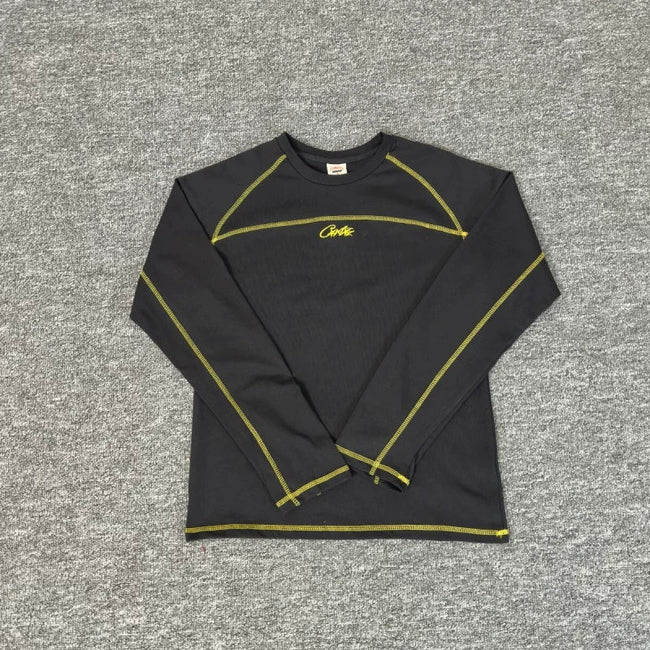 Corteiz Contrast Stitching Long Sleeve Thermal Tee Hover Image
