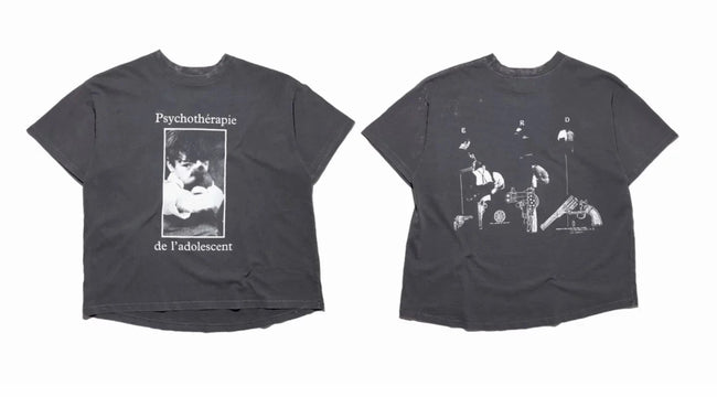 Enfants Riches Déprimés Psychopathologie Black Tee Hover Image