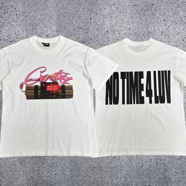 Dynamite & Typography Oversized Cotton T-Shirt Hover Image