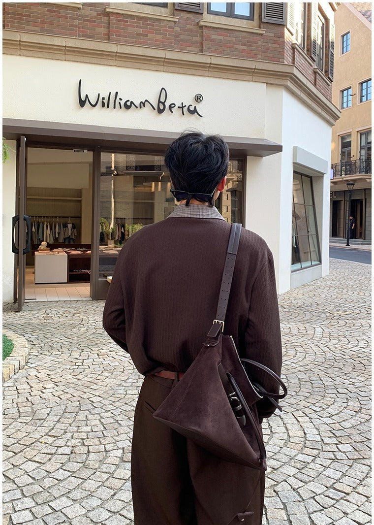 Oblique Placket Long Sleeve Pullover