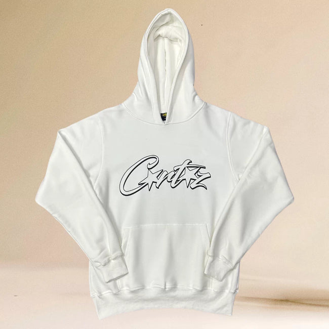 Corteiz Signature Script Heavyweight Hoodie white Hover Image