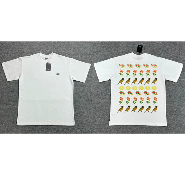 Patta Stacked Fruit Graphic White Short Sleeve T-shirt Unisex Hover Image