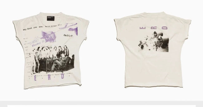 Enfants Riches Déprimés Purple Graphic Off-White Baby Tee Hover Image