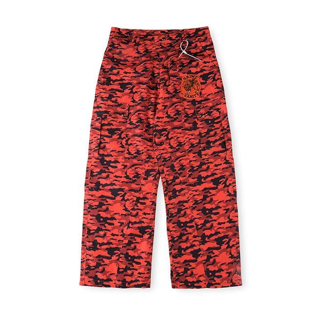 Saint Vanity Camouflage Casual Pants - Red/Black Hover Image
