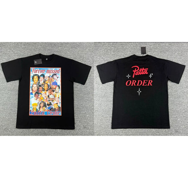 Patta Retro Poster Order Script Short Sleeve T-shirt Unisex Hover Image