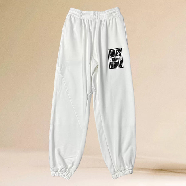 Corteiz "Rules The World" (RTW) Heavyweight Sweatpants white Hover Image