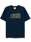 Casablanca Rainbow CASA Letter Logo Navy Short Sleeve T-Shirt