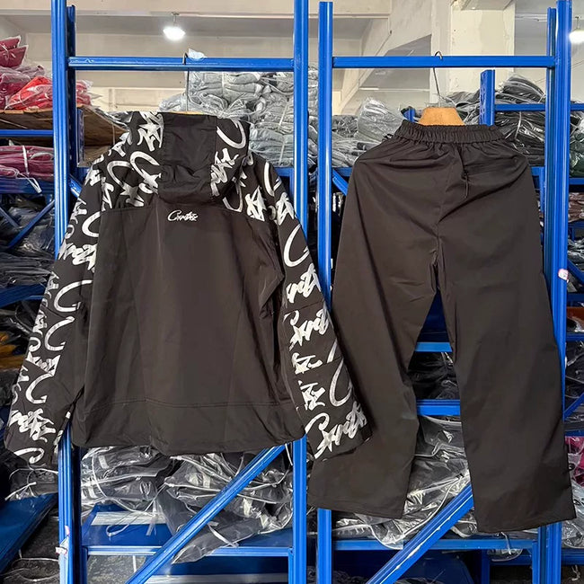Corteiz Devil's Island Stormtrooper Waterproof Jacket Black Main Image