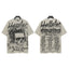 HELLSTAR World Tour Sketch Skull Double‑Sided Short Sleeve Tee Beige Streetwear T‑Shirt