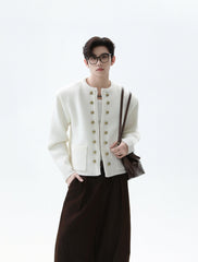 Double-Breasted Knitted Cardigan