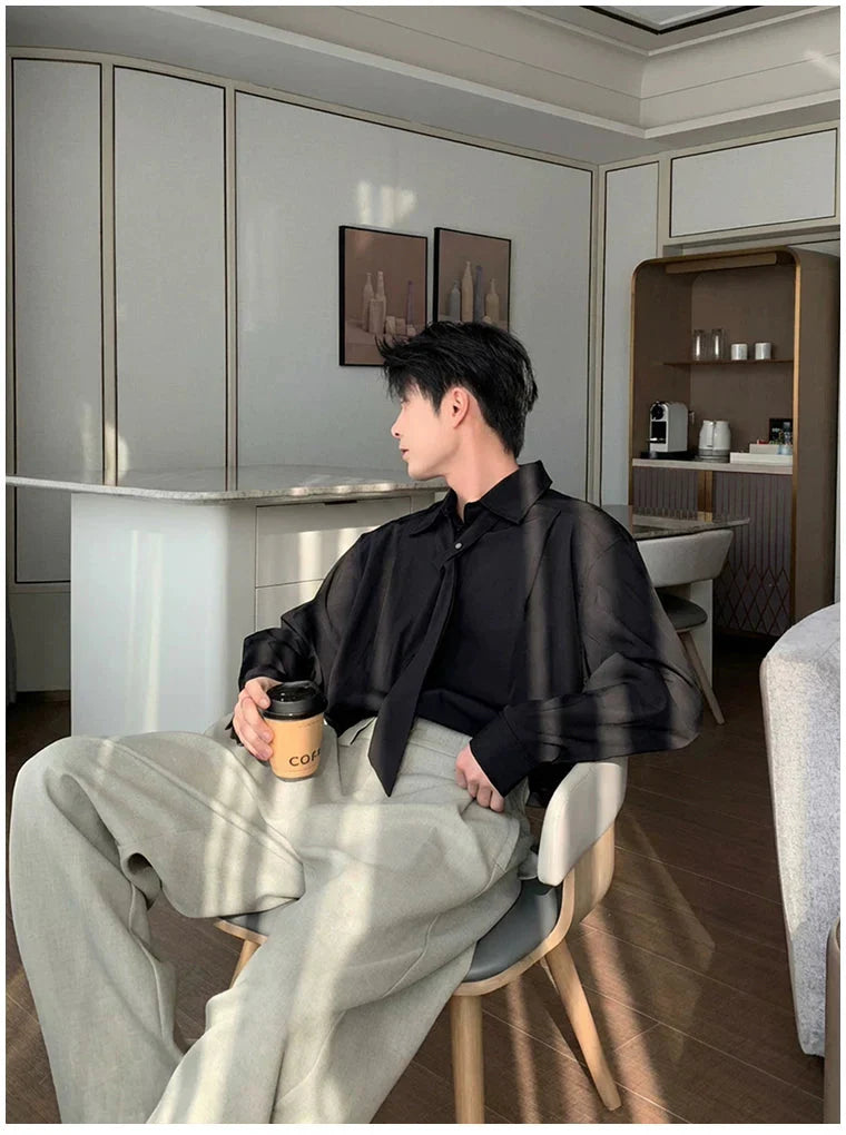 Wrinkle-Free Long Sleeve Casual Shirt