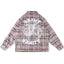 Saint Vanity Tiger Graphic Plaid Flannel Shirt - Pink/Green