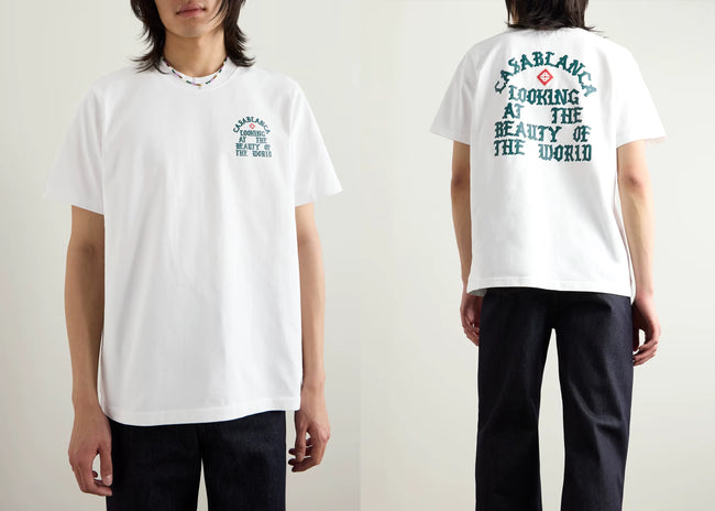 Casablanca Free Yourself Crest Graphic Short Sleeve T-Shirt Hover Image