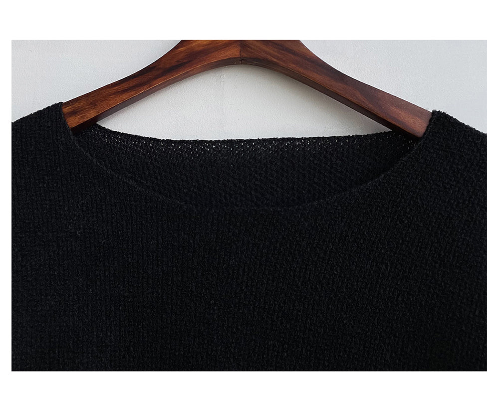 Lightweight Knitted Long Sleeve Pullover