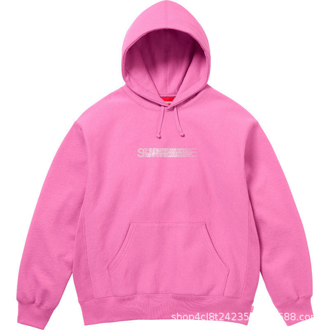 Supreme Motion Logo Hooded Sweatshirt - Pink Hover Image