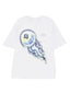Casablanca Blue Jellyfish Graphic Print Short Sleeve T-Shirt
