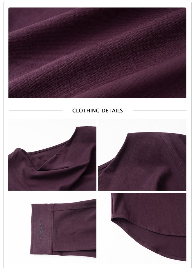 Long Sleeve Draped Pullover