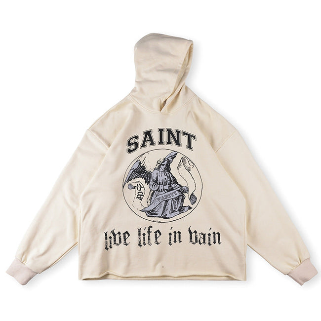 Saint Vanity Wizard Graphic Hoodie - Off-White Hover Image