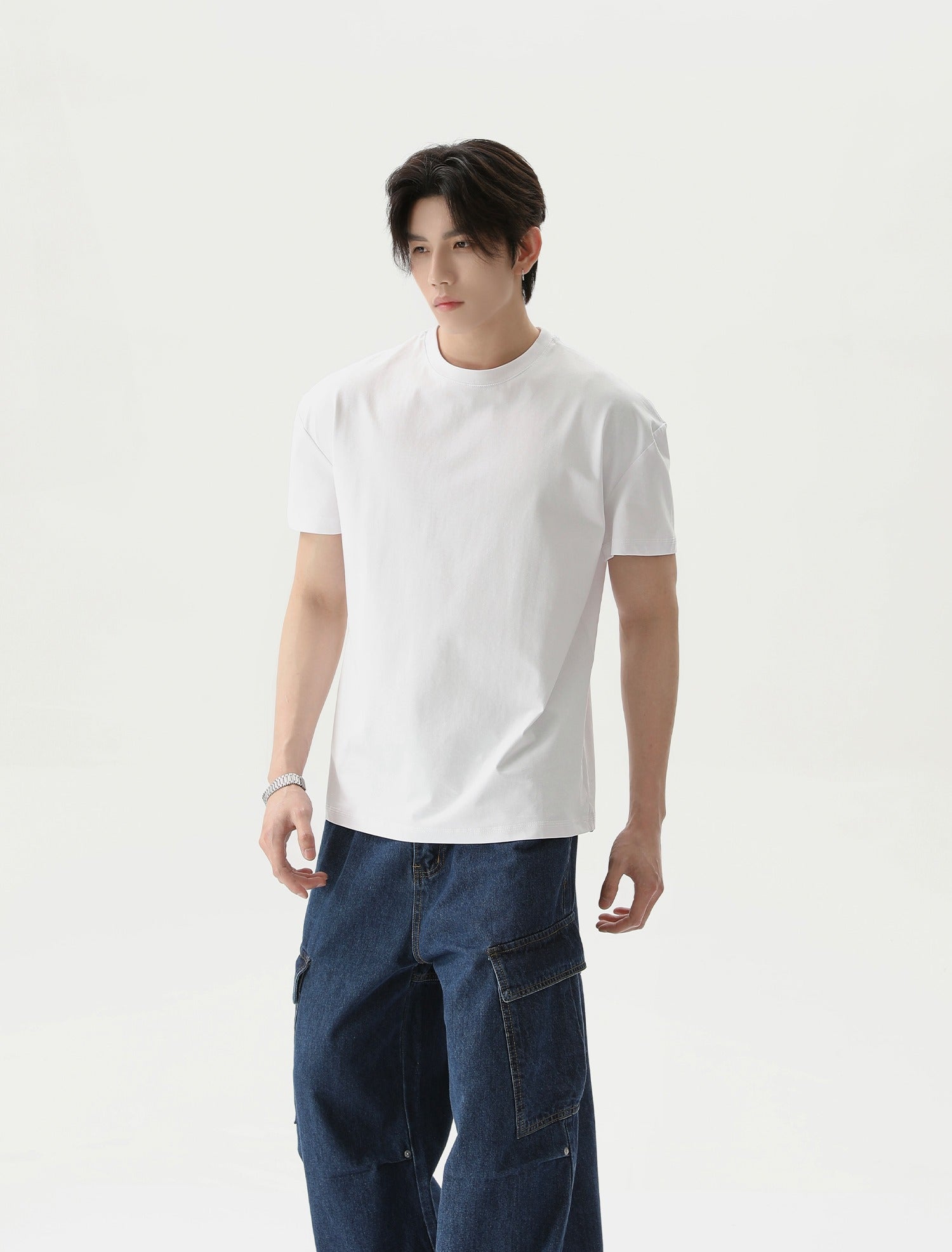 Round Neck Slim Fit Short Sleeve T-shirt