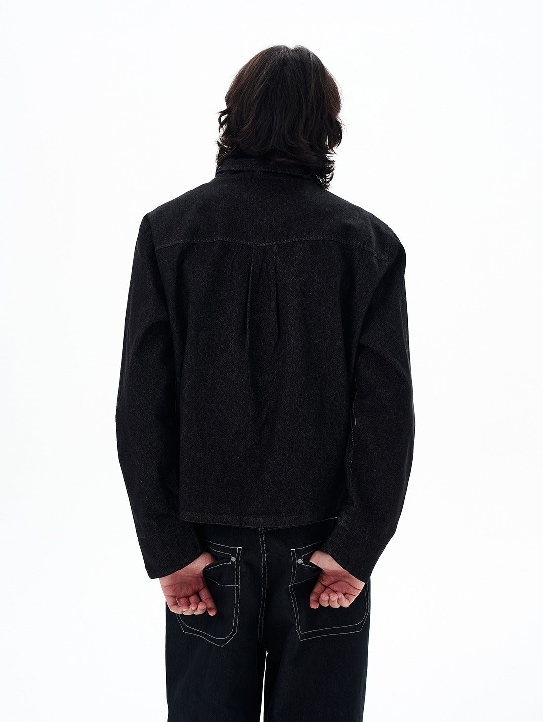Straight Asymmetrical Denim Jacket