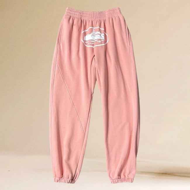 Corteiz Alcatraz Island Heavyweight Sweatpants pink Hover Image