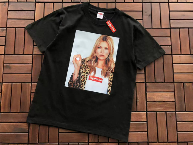 Supreme Kate Moss Photo T-Shirt - Black Hover Image