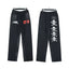 HELLSTAR Skull Graphic Gradient‑Wash Wide Leg Sweatpants Black Streetwear Trousers