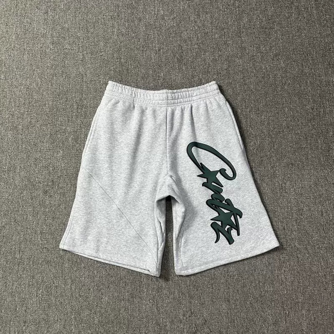 Corteiz Signature Script Logo Heavyweight Shorts grey Hover Image